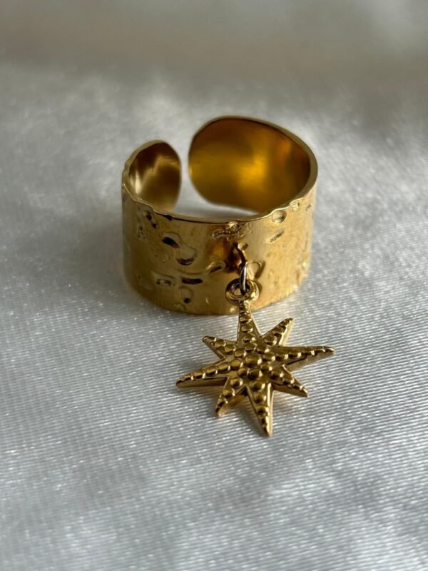 Bague étoile or